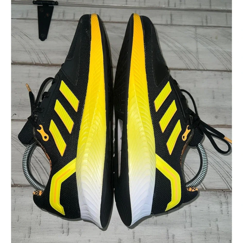 Adidas RunFalcon 2.0 GW3670 Black Running Shoes Men's Size 7.5